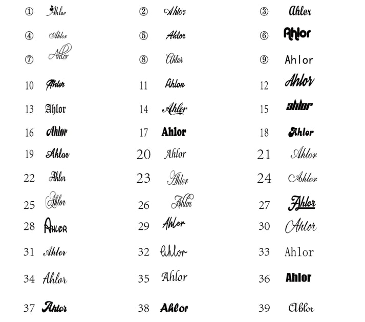 Script Name Necklace