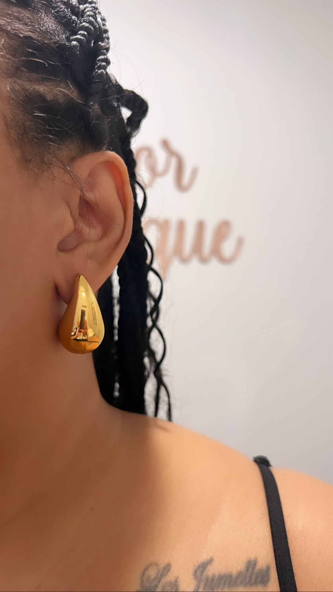 Teardrop Stud Earrings