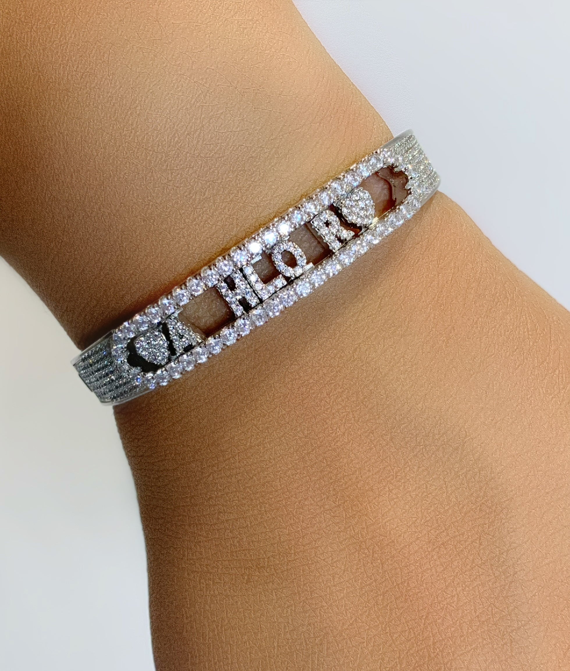 Bangle Design Writing Style Personalized Sliding Letter Bangle – Ahlor Boutique