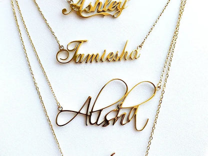 Script Name Necklace